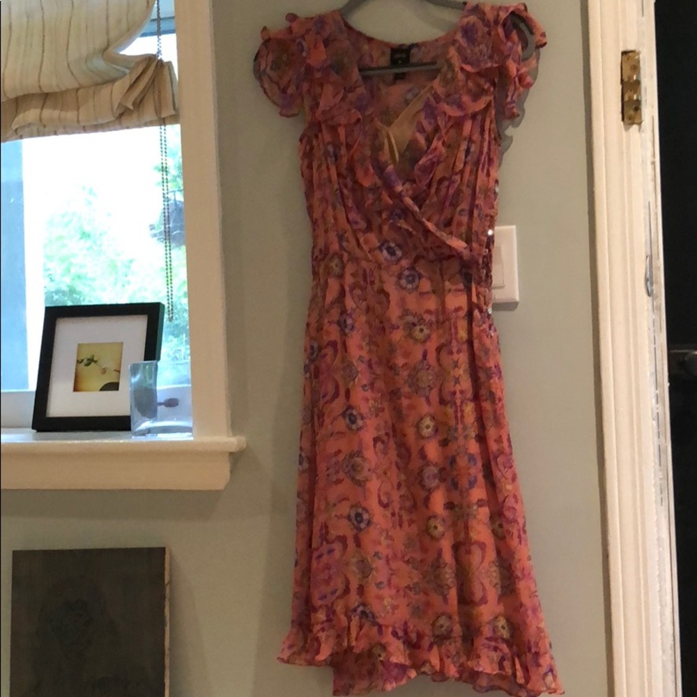 Feminine sexy silk dress. Two piece. Includes slip